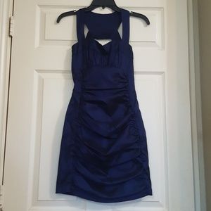 Cache ruched cocktail dress